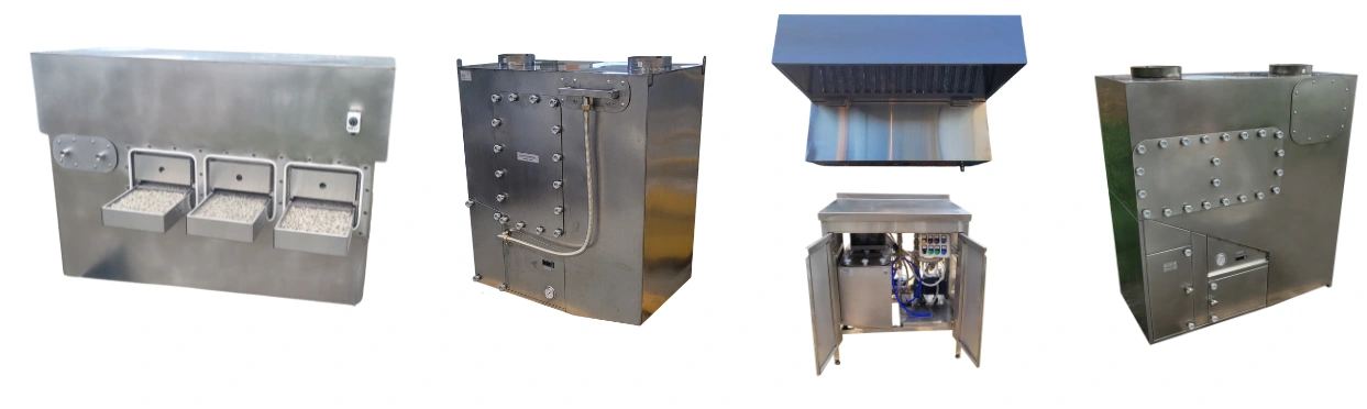 Гидрофильтры искрогасители для мангалов и печей;